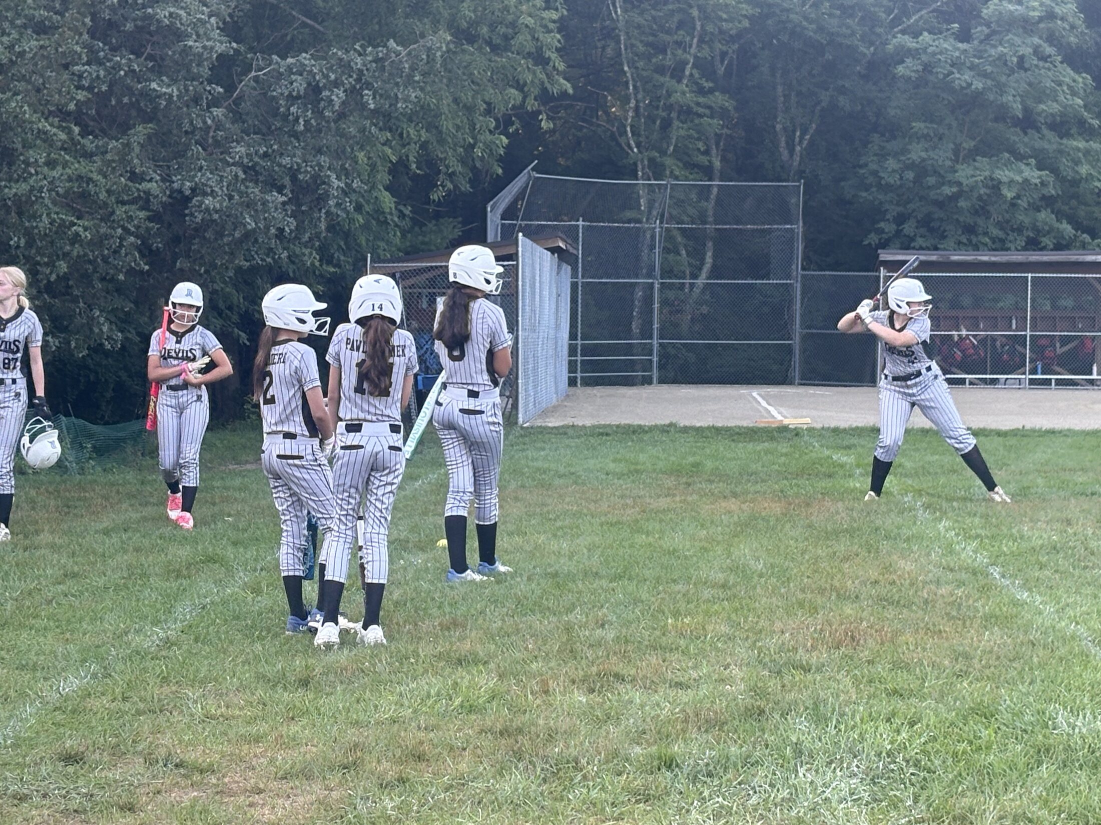 Metrowest Devils player in the outfield